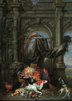 伊拉玆馬斯 奎林 Still Life in an Architectural Setting